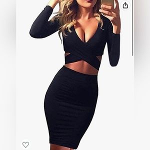Sexy cutout dress - fleece lined!